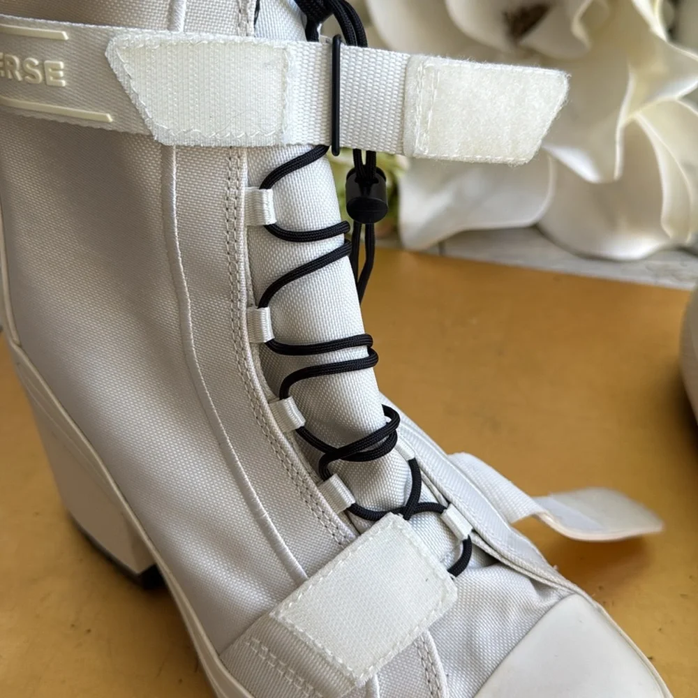 CONVERSE Chuck Taylor All Star Gr82 Heeled Boot In White - Picture 9 of 15